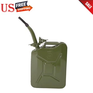 20L Portable American Fuel Oil Petrol Diesel Storage Can Army Green US Stock - Picture 1 of 19
