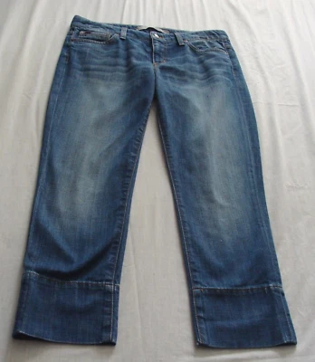 Jeans capri JOE'S JEANS lavagem média leve tamanho 27 (costura interna de 24 polegadas) - Imagem 1 de 4