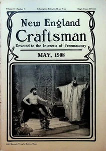 Nueva Inglaterra Craftsman Maya 1908 Francmasonería Charles Fletcher Johnson - Imagen 1 de 3