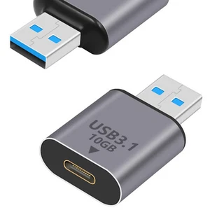 USB 3.1 Type C Female to A Male 10Gbps Charger Converter Fast Charging Adapter - Picture 1 of 8
