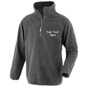 Personalised Embroidered Junior Microfleece Top Result R905J Eco Kids Schoolwear - Picture 1 of 5