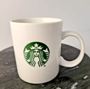 STARBUCKS 2016 GREEN MERMAID LOGO WHITE Coffee Tea Mug 12 oz - Picture 1 of 7