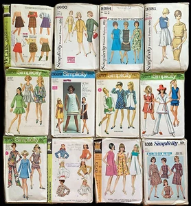 12 Vintage 1960's Women's Fashions Sewing Pattern Lot - Used w/ *Busts 32"-34" - Picture 1 of 8