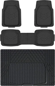 Alfombrillas de goma para coche SUV camión y camioneta Sencillo Negro Nuevo - Bild 1 von 7