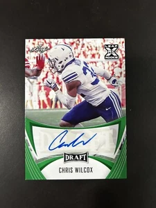 2021 Leaf Draft XRC Rookie Football #BA-CW1 Chris Wilcox BYU Green - Picture 1 of 4