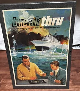 Vintage 1965 Breakthru Bücherregal Spiel Strategie des Ausweichens und Eroberns MT - Bild 1 von 5