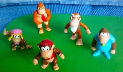 Lot 5 figurines KELLOG’S / NINTENDO 1997 Donkey Kong - Photo 1/4