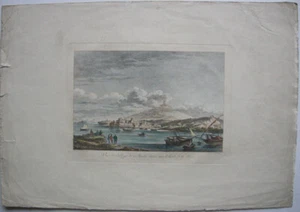Heinrich Guttenberg (1749-1818) Nola Neapel Vesuv Orig Farbradierung 1800 Italia - Picture 1 of 6