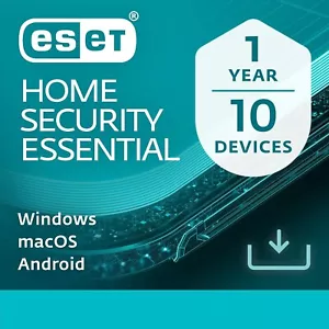 ESET HOME Security Essential 2025 10 Device 1 Year Activation Code by Email - Picture 1 of 7