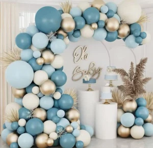New 98 Pcs Blue Teal Multicolor Party Decoration Balloon Set - Picture 1 of 3