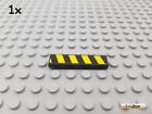 Lego® 1Stk Fliese / Kachel 1X4 Schwarz Beklebt 2431