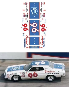 #96 Dale Earnhardt Cardinal Tractor DECAL 1/64 scale AFX Autoworld Tyco Lifelike - Picture 1 of 2