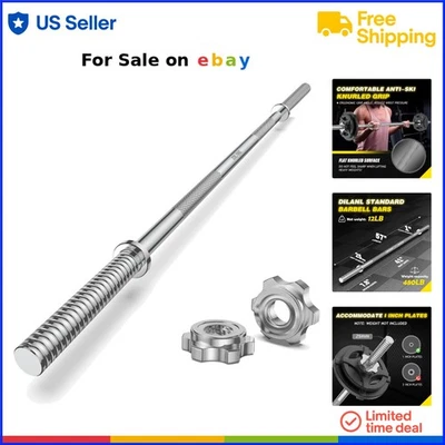Barra de levantamiento de pesas de aleación de acero 57 pulgadas máximo 480 libras para entrenamiento de fuerza Foto 1 de 4