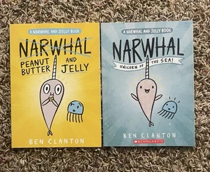 Two Narwhal & Jelly Children’s Paperback Books #1 & #3 - Picture 1 of 2