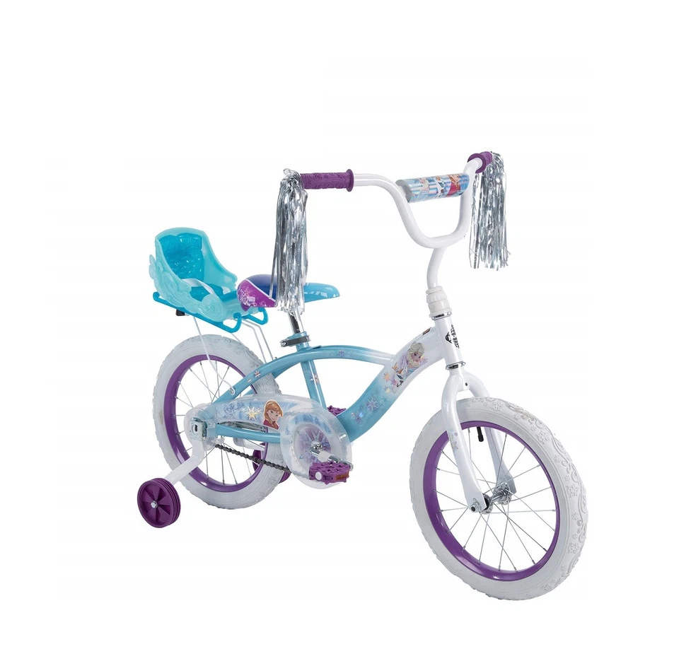 Huffy 51978 Disney Frozen 16" EZ Build Girls Bike with Sleigh Doll Carrier, - Image 1 of 1
