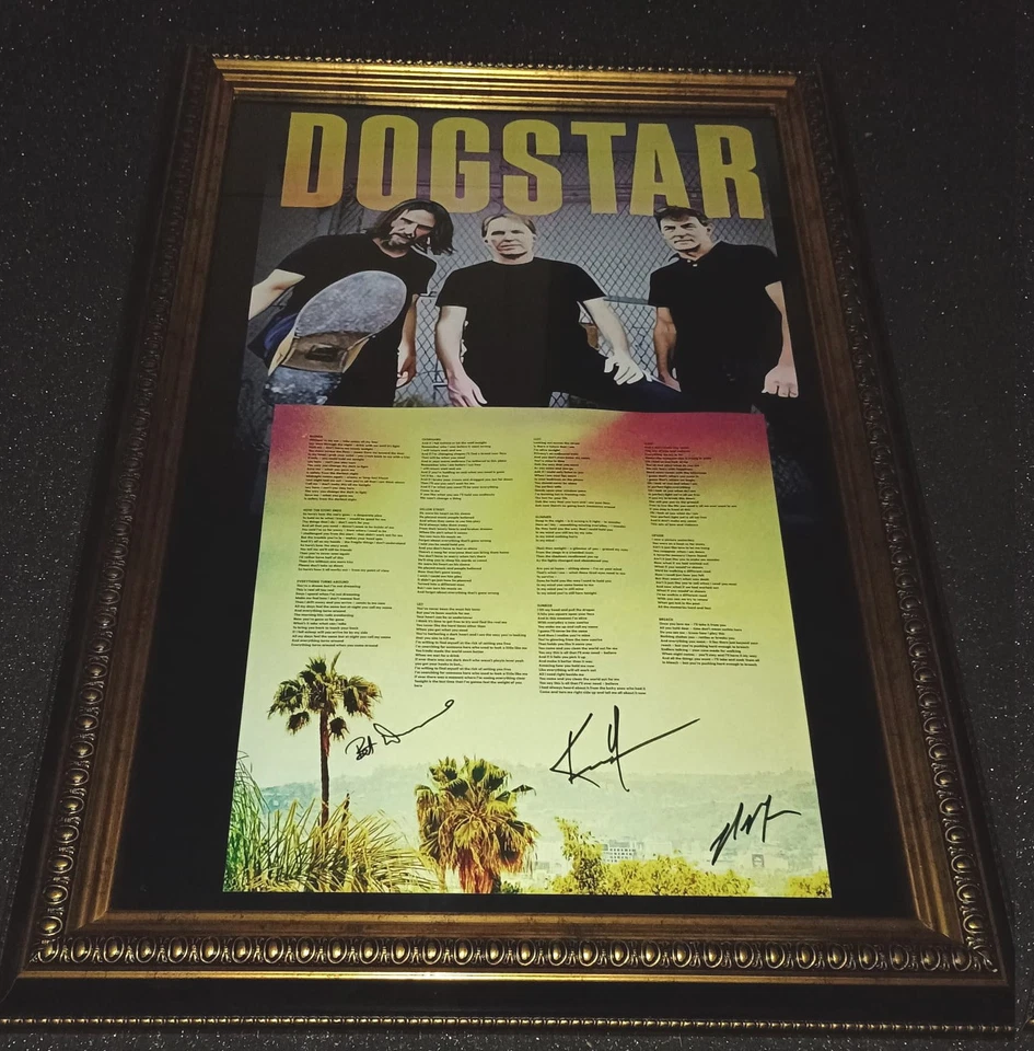 Dogstar Keanu Reeves Robert Mailhouse Bret Domrose signed Autogramm 12" LP  - Bild 1 von 1