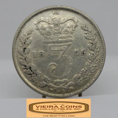 1875 Great Britain Silver 3 Pence - #C52585NQ - Image 1 of 2