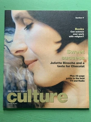 CULTURE mag 28-January-2001 JULIETTE BINOCHE Toby Stephens Pixies Frank Black TV - Image 1 of 2
