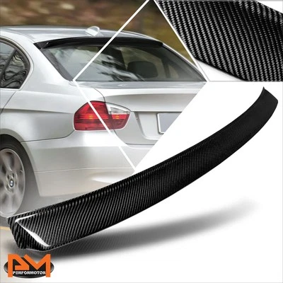 Alerón de techo trasero de fibra de carbono real para BMW Serie 3/M3 Sedán 06-12 Foto 1 de 4