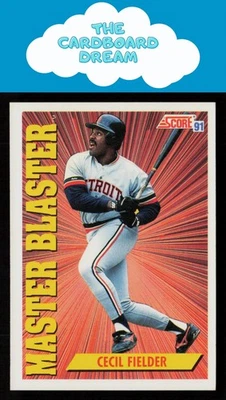 Cecil Fielder 1991 Score Master Blaster #693 Detroit Tigers Baseball Card - Image 1 of 2