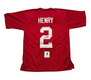 Derrick Henry Signed Jersey Alabama Crimson Tide Autographed Auto Beckett  - Picture 1 of 2