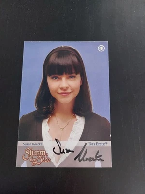 Autogramm AK Autogrammkarte Susann Hoecke Schauspielerin Sturm der Liebe  - Bild 1 von 2