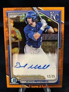 2024 Bowman Mega Caja Blake Mitchell Cromo Naranja Mojo Refractor Automático/25 - Imagen 1 de 2
