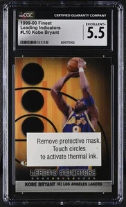 1999-00 Finest Kobe Bryant #L10 Protective Mask Leading Indicators CGC 5.5 - Picture 1 of 2