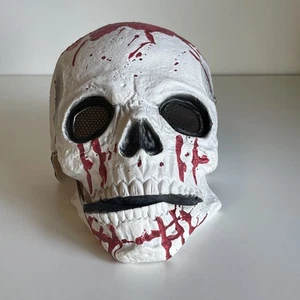 Halloween Cabeza Completa Terror Calavera Máscara Esqueleto Sangre Mandíbula Movible Juegos con disfraces Horror - Imagen 1 de 7
