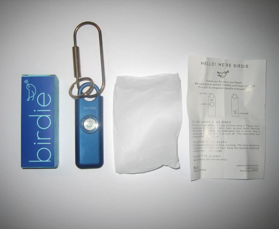 NEW SHES BIRDIE WOMEN'S PERSONAL SAFETY ALARM KEYCHAIN SELF DEFENSE FREE US SHIP - Image 1 of 1