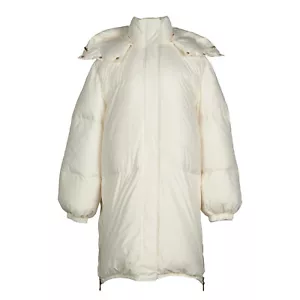 Sandro Women's Puffer Jacket Size 48 FR / M Removable Hood SFPOU00367 - Picture 1 of 11