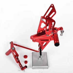 Juego de estriberas traseras CNC para Yamaha R1 2009-2014 rojo ajustable EE. UU. - Imagen 1 de 9
