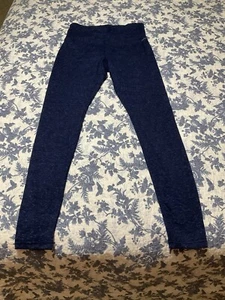 Jockey Women's Ankle Yoga Leggings, Soft! Size Small High Waist-Navy Blue -EUC! - Picture 1 of 4