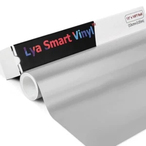 Lya Smart permanent vinyl SILVER 13” X 10ft (33cmx3.05m) Roll **Brand New** - Picture 1 of 7