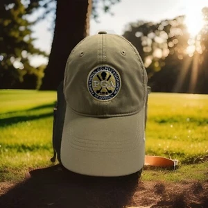 Nike PGA Tan HatCap Professional Gold Association Navy Gold Patch Hook Loop 1916 - Bild 1 von 8