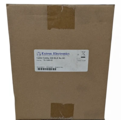 Extron 70-1045-02 Cable Cubby 500 BLK No AC cable Access Enclosure - Image 1 of 4