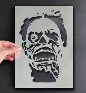 Halloween Plantilla Zombie Cara Aterrador Decor Manualidades Pintura Any , Ideal - Imagen 1 de 8