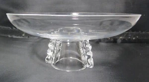 Fine STEUBEN (American) 10" Mid-Century Modern Art Glass Bowl w/ Stepped Base - Picture 1 of 6