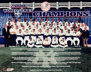 2000 World Champion NY Yankees 8x10 Color Team Photo - Picture 1 of 1