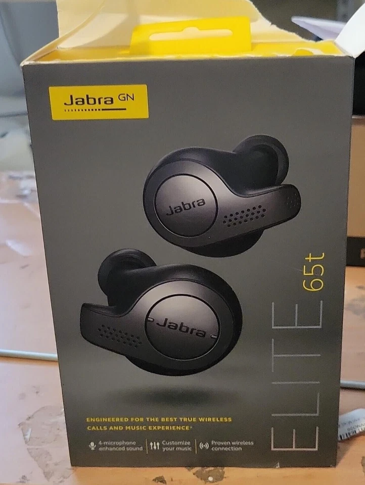 Jabra - Elite 65t True Wireless Earbud Headphones - BLACK/GRAY - Image 1 of 1