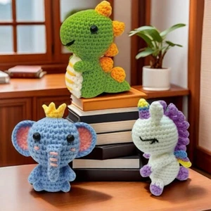 WoolyLoopy 3Pcs crochet kit for beginners with step-by-step video tutorial - Picture 1 of 7