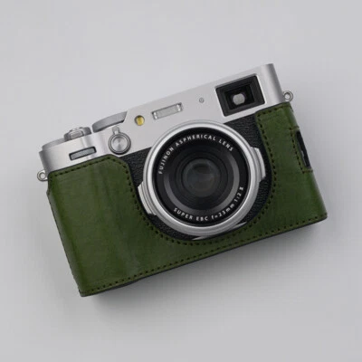 Real Leather Camera Bag Case Protect Cover Grip For Fuji X100VI Fujifilm X-100VI - Image 1 of 4