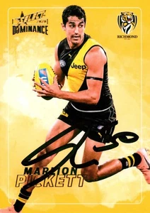 Signed 2020 RICHMOND TIGERS AFL Premiers Card MARLION PICKETT - Photo 1 sur 3