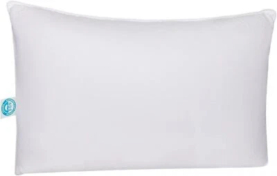East Coast Bedding Goose Down and Feather Pillow Medium Hotel Pillow 300TC - Image 1 of 4