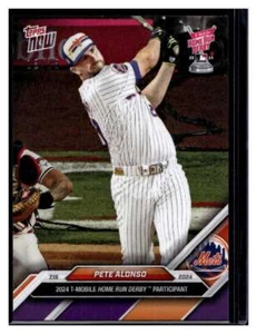 2024 Topps Now #428 Pete Alonso Purple Parallel #d /25 - Picture 1 of 2