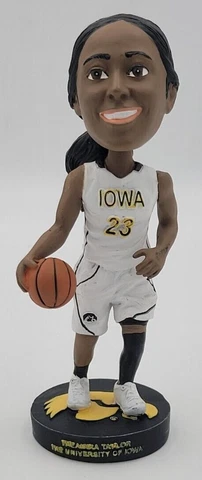 University of Iowa Hawkeyes Women's Basketball Theairra Taylor #23 Bobblehead Cover