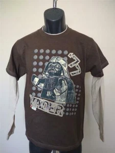 New Lego Star Wars Darth Vader Youth Size 14/16 Brown Shirt - Picture 1 of 3
