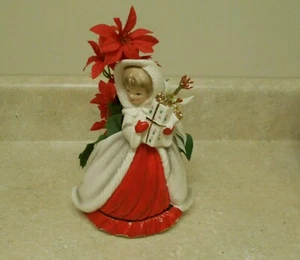 Vintage Parma Christmas lady planter - Picture 1 of 4