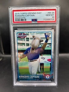 2015 Topps Opening Day Mascots PSA 10 #M-24 Rangers Captain NM-MT Rangers GEM MT - Picture 1 of 2