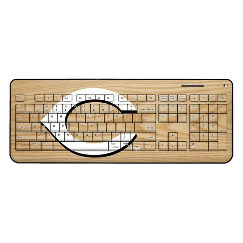 Cincinnati Reds Wood Bat Wireless USB Keyboard Cover